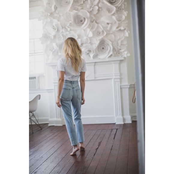 Agolde Riley High Rise Straight Crop Jeans in Shatter, Size 31, NWOT - Picture 6 of 16